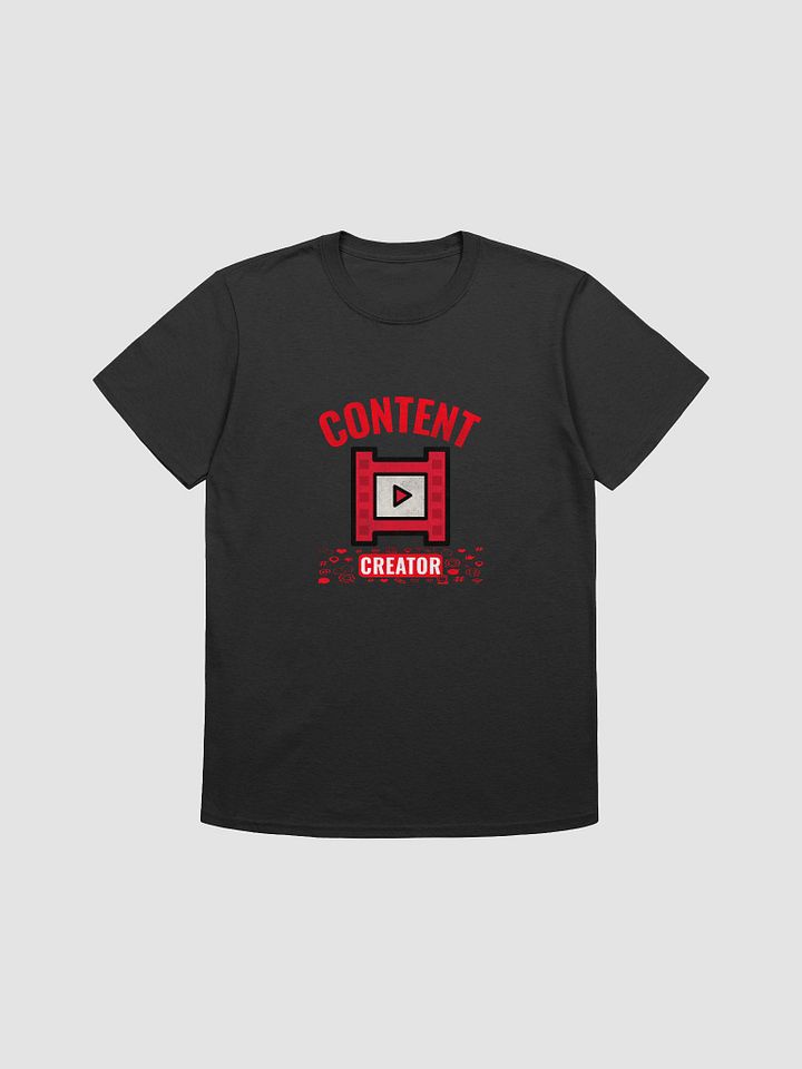 Content Creator with Social Media Icons Soft Unisex T-Shirt product image (1)