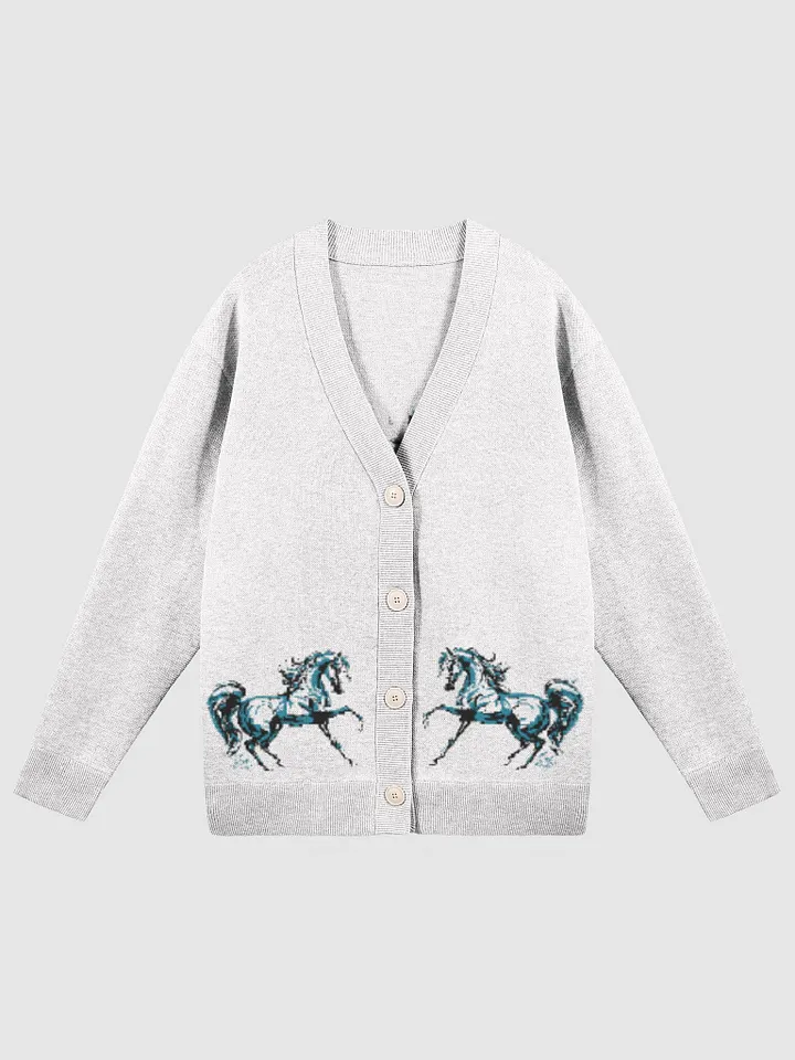 Dancing Horse Biege Knit Cardigan product image (1)