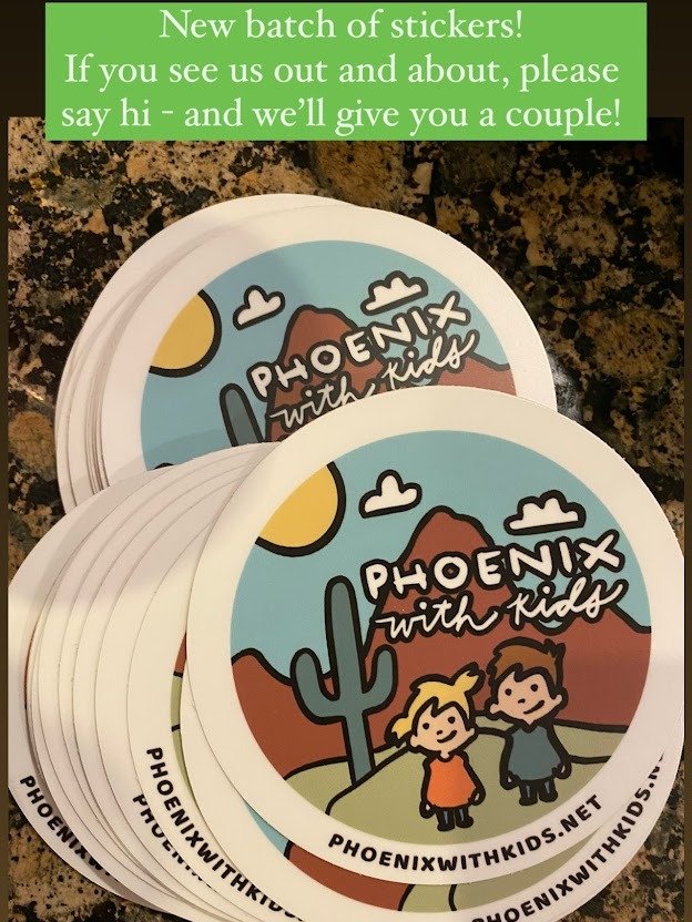 Phoenix With Kids Stickers and Magnet product image (2)