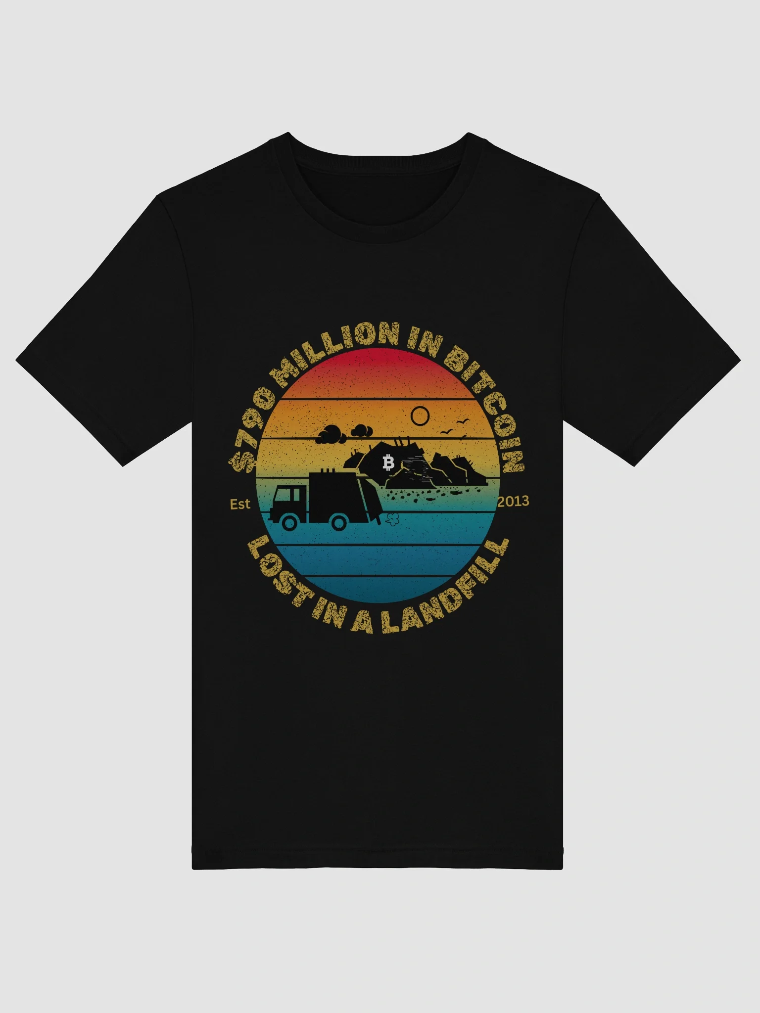 Bitcoin Lost in a Landfill Sunset T-shirt product image (5)