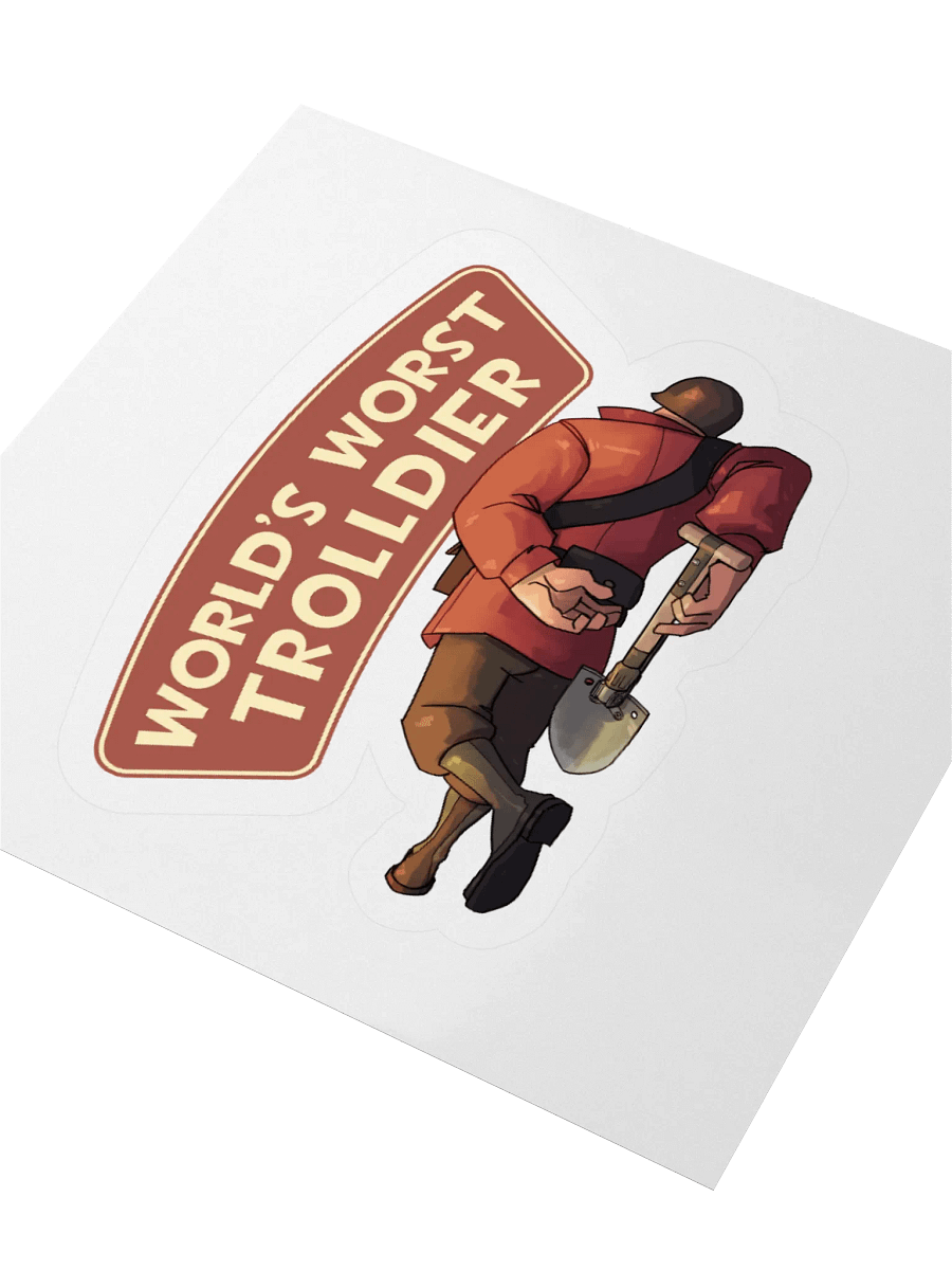 World's Worst Trolldier Sticker product image (3)