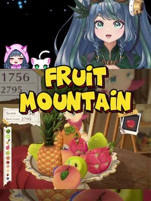 FRUIT MOUNTAIN Suika 3D! Merging melons… why do the apples have to misbehave? Tea + cozy game time soon! First watermelon? #puzzlegame #suika #suikagame #watermelongame #fruitmountain #fyp 