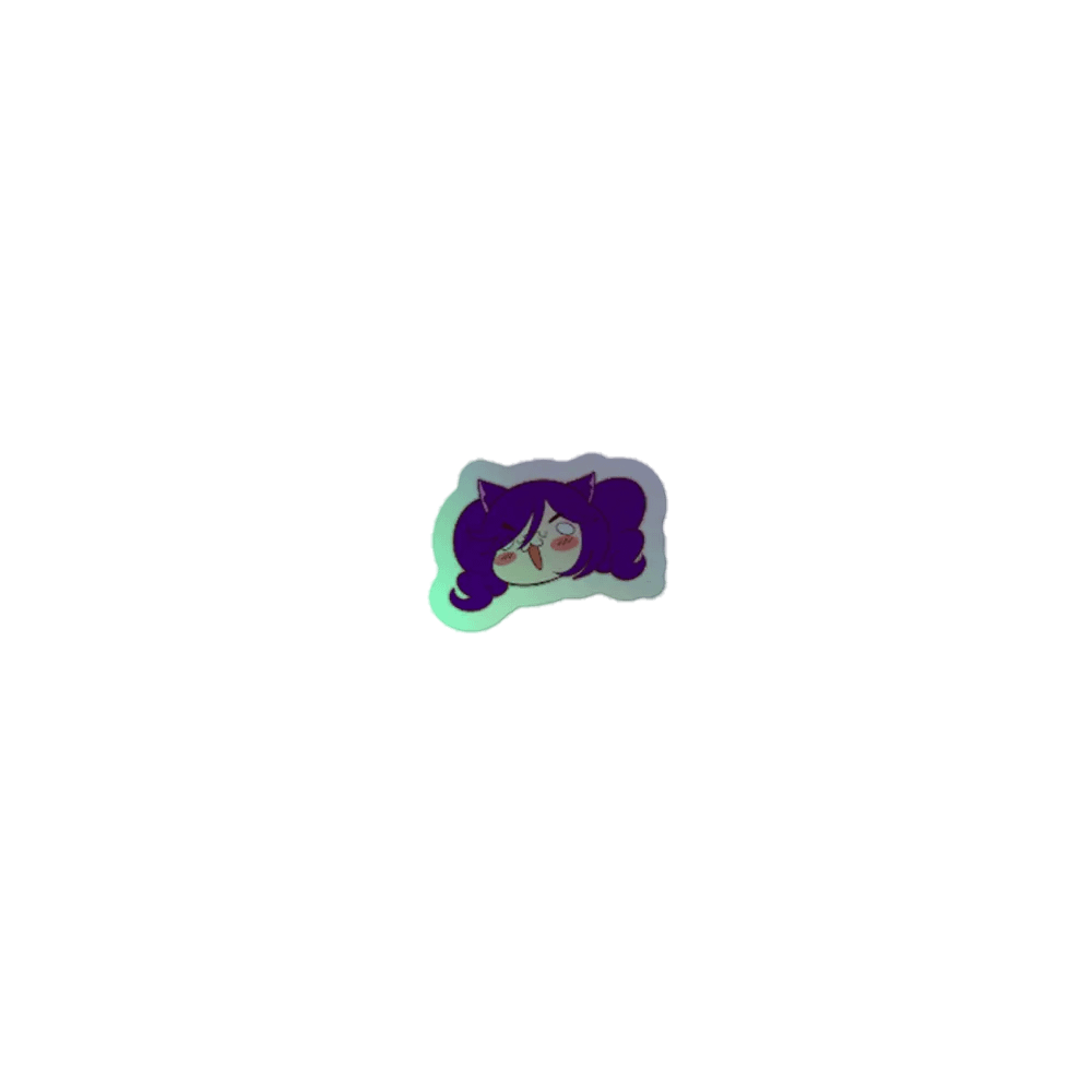 Holographic Excited Poodle Sticker product image (1)