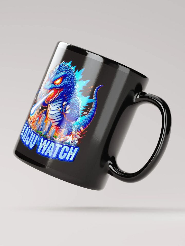 Kaiju Chaos Black Glossy Mug product image (4)