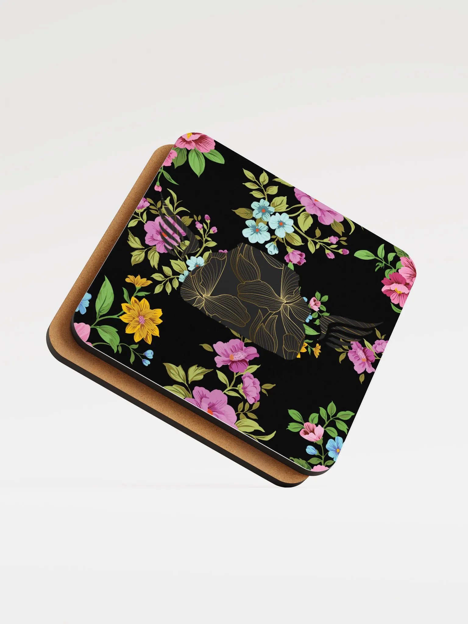 Gold Floral Merc Coaster product image (5)