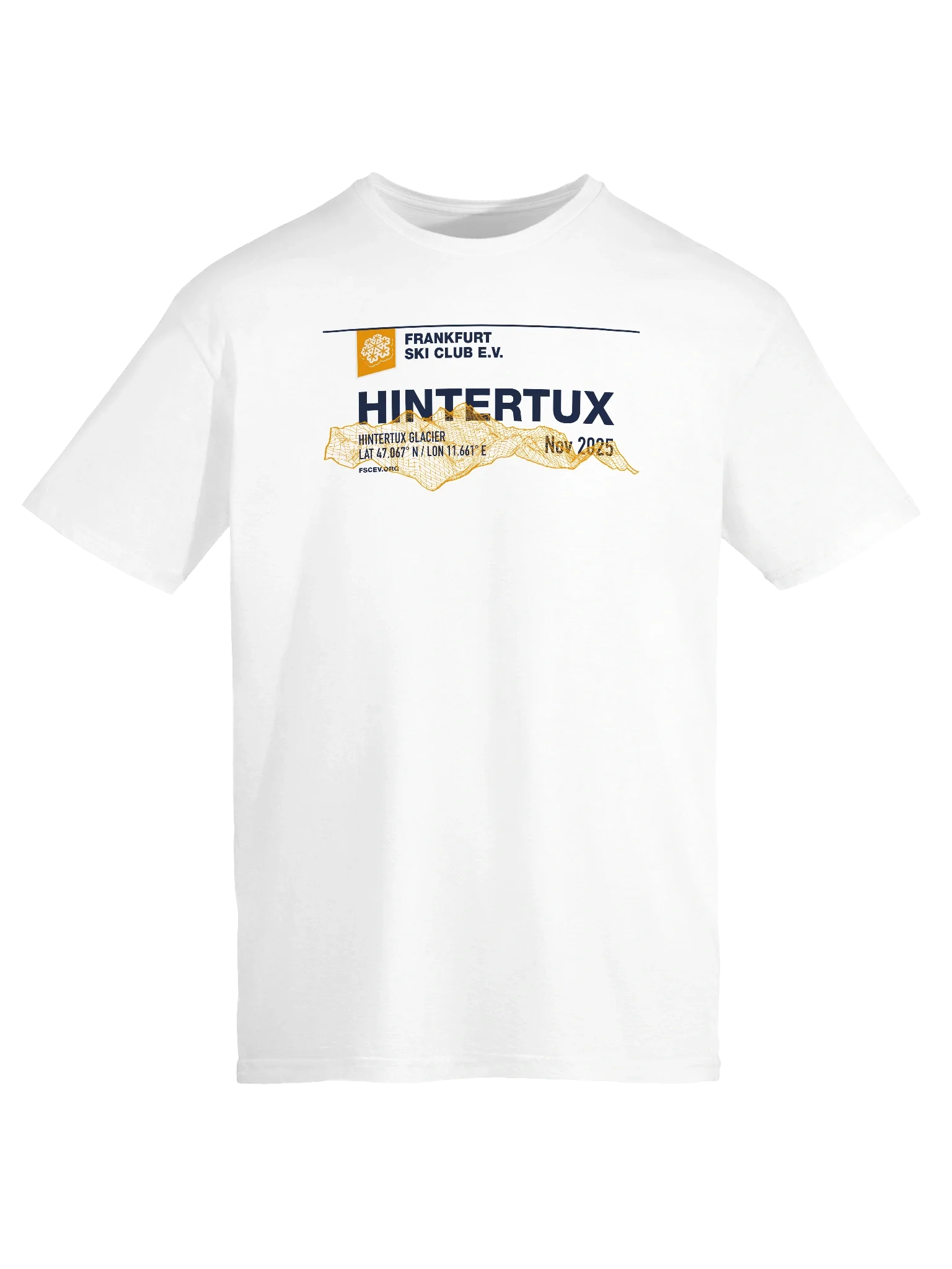 Hintertux Glacier Coordinates Resort white (front and back print) product image (5)