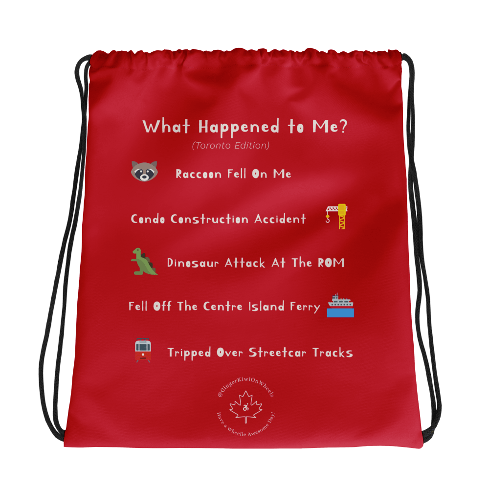 WHAT HAPPENED TO ME ? (Toronto Edition): String Backpack, TiLite Red Pepper product image (1)