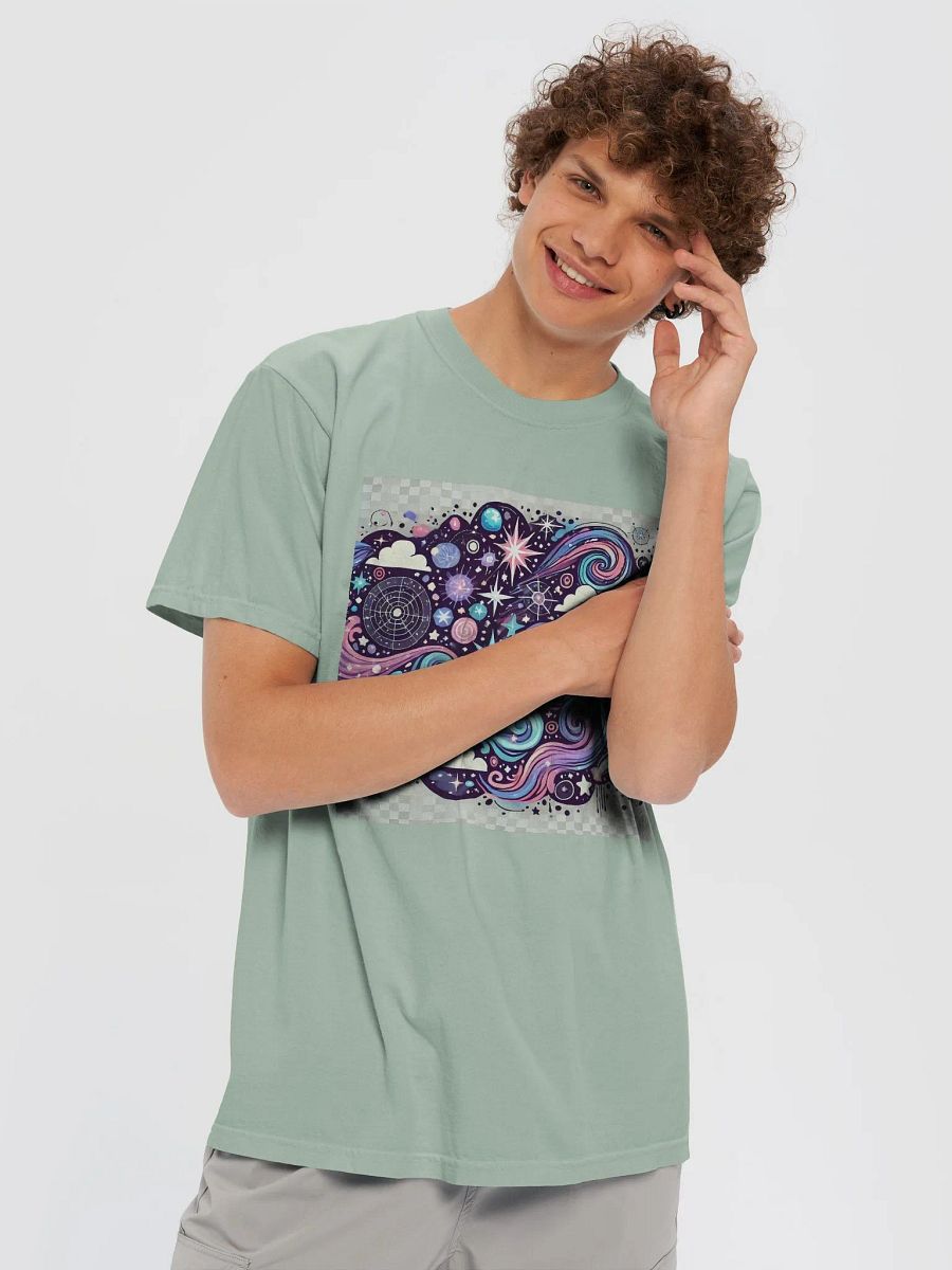 Cosmic Voyage: Vibrant Galaxy & Planets Space-Themed T-Shirt product image (10)