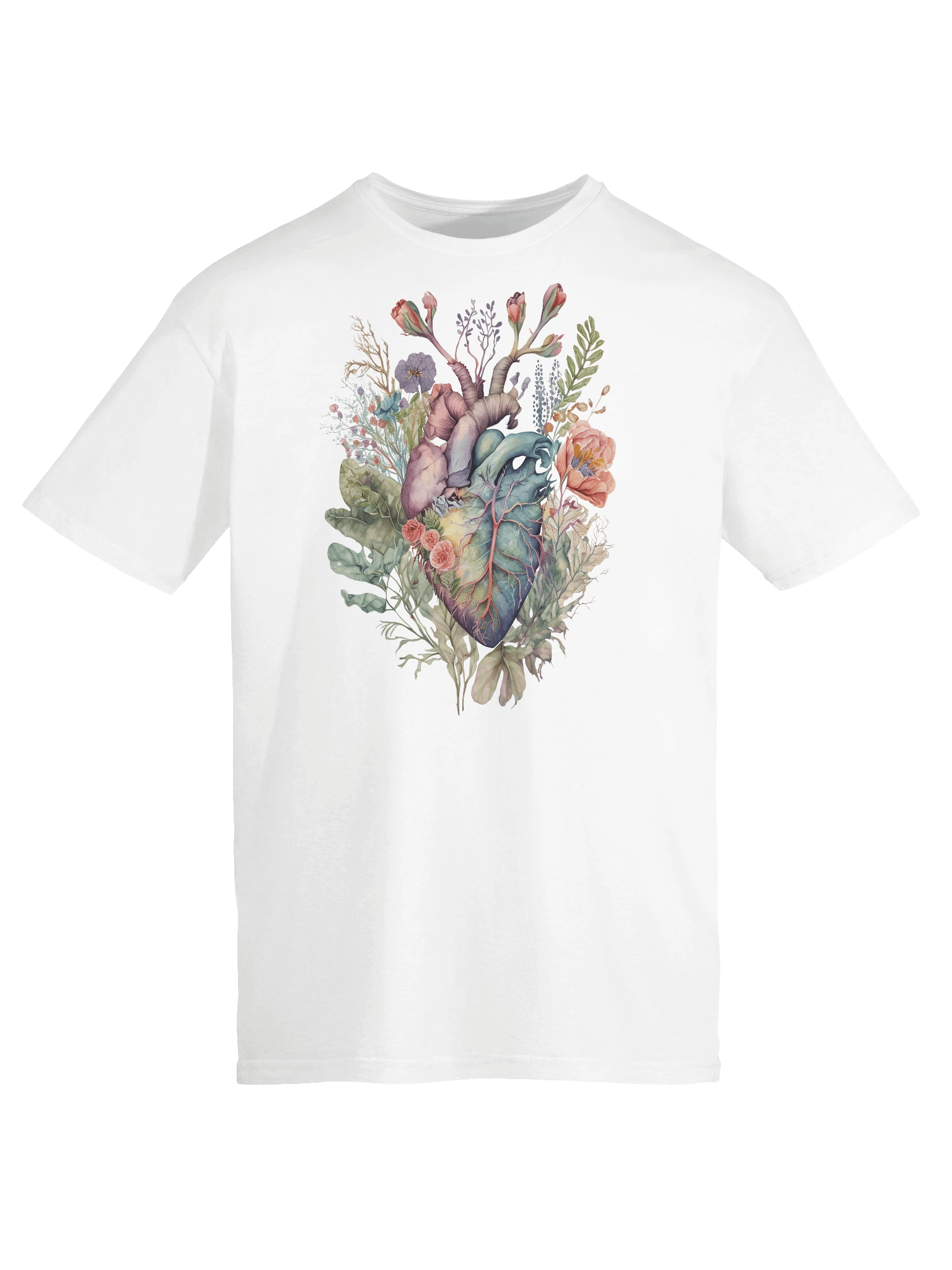 Blooming Botanical Anatomy Heart Watercolor product image (6)