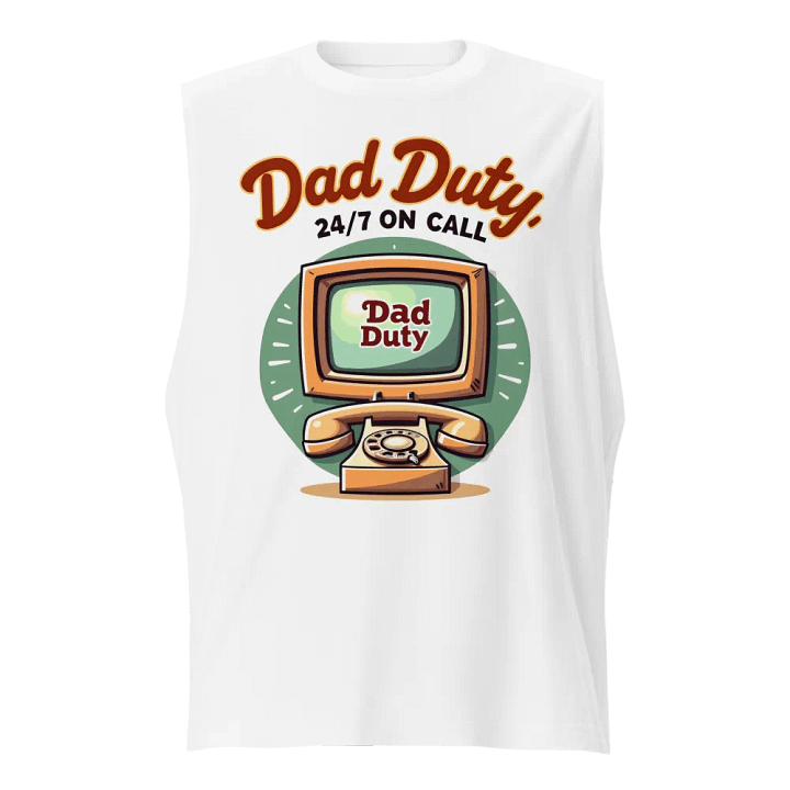 Retro Dad Duty Muscle Tank product image (1)
