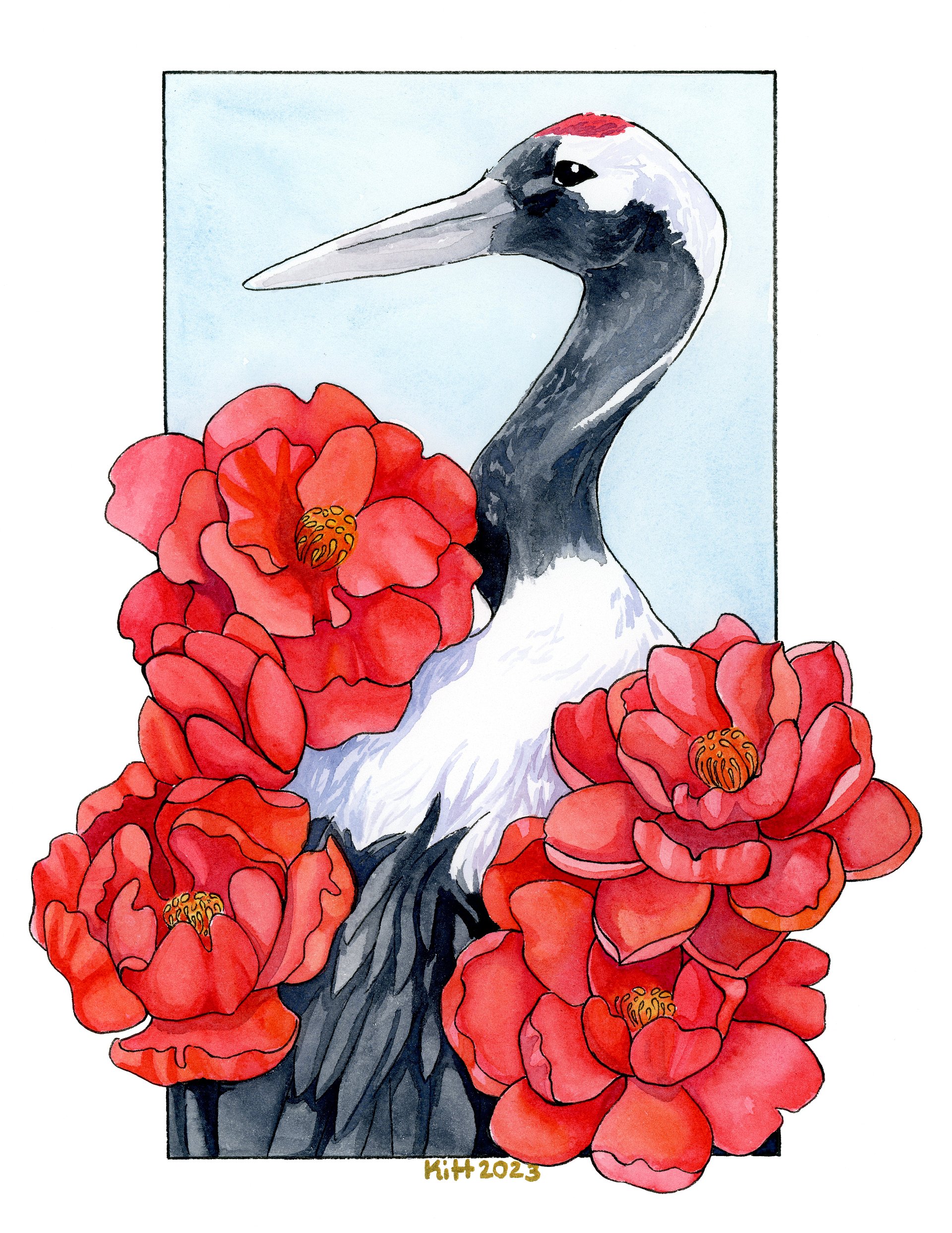 Camelia Crane 8.5x11 Print product image (1)