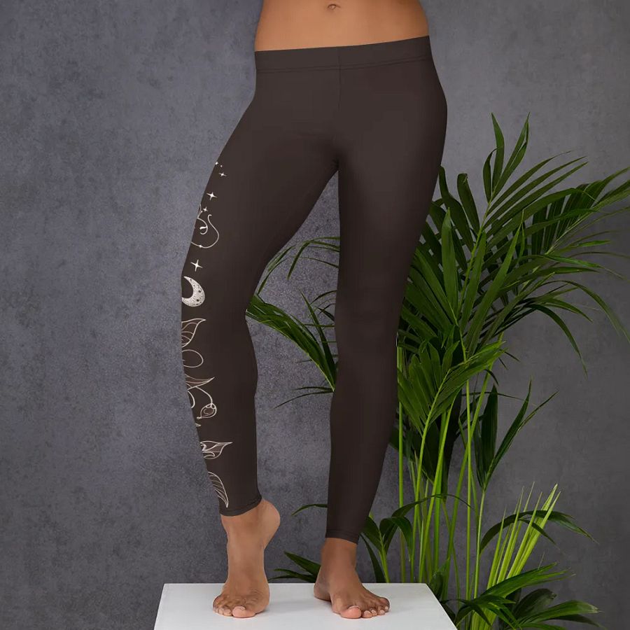 Night Sky Vines Yoga Leggings product image (8)
