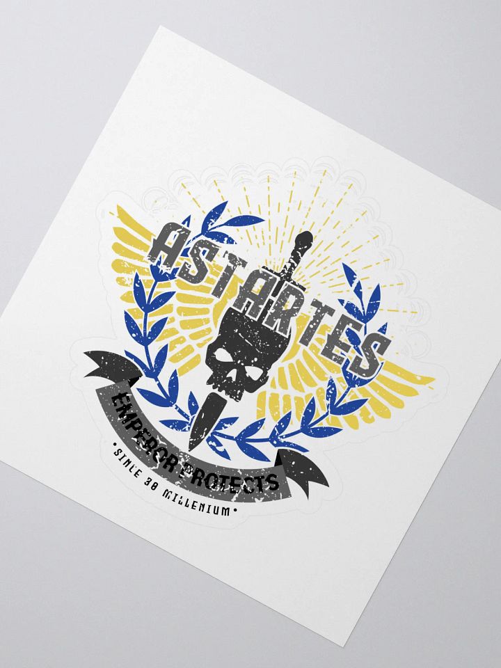 Astartes Retro Badge Kiss-Cut Sticker – Warhammer 40K Style product image (2)