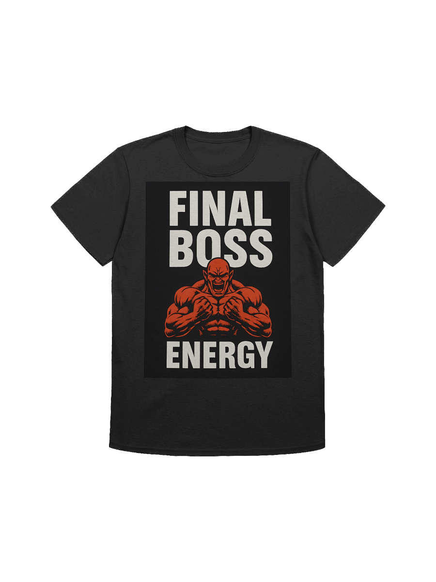 Final Boss Energy T-Shirt – Gamer Gym Tee for Power & Strength product image (7)