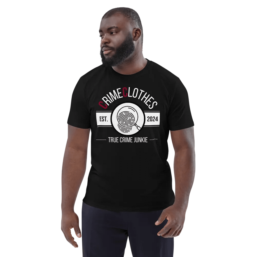 CrimeClothes True Crime Junkie Logo Organic Short Sleeve Tee product image (3)