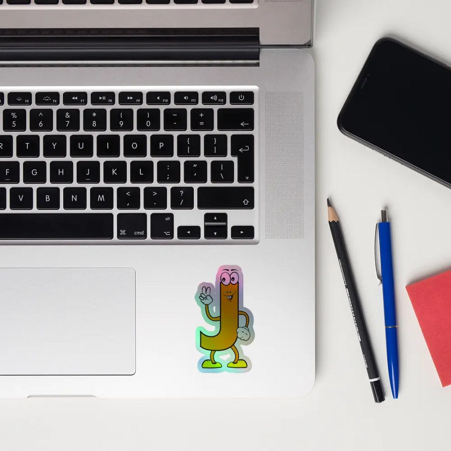 J Holographic Cartoon Character Sticker product image (12)