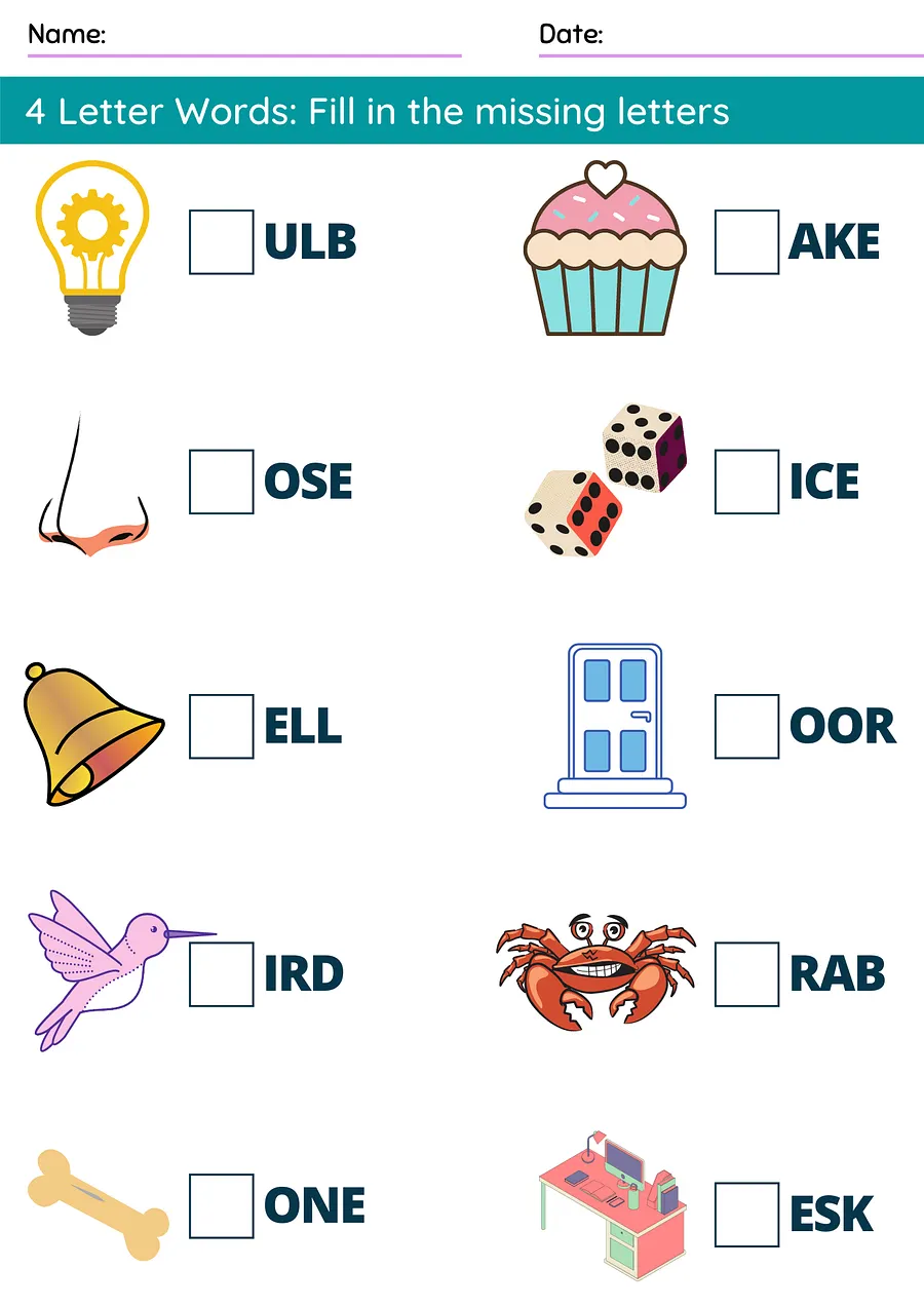 Kindergarten worksheets PriorityLearn