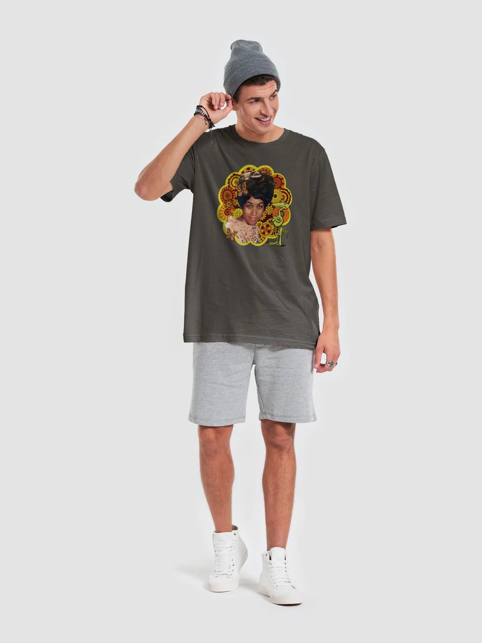 Faded Mirage Psychedelic Aretha Franklin T-Shirt product image (4)