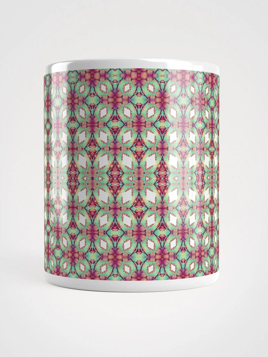 Elegant Diamond & Floral Ceramic Mug product image (6)