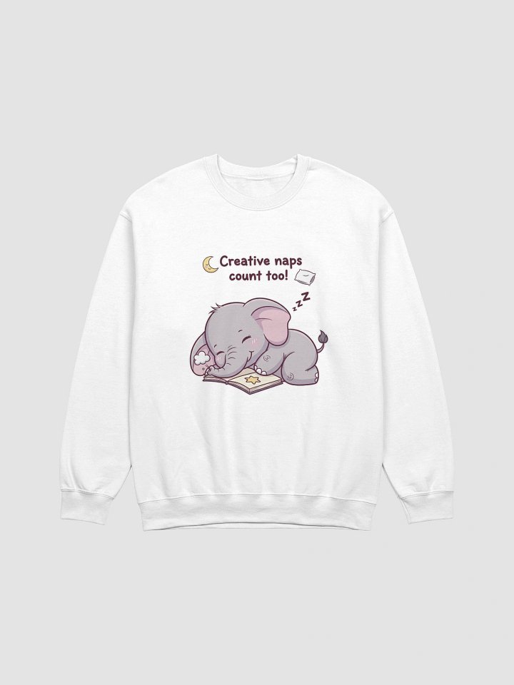 Sleepy Elephant Crewneck Sweatshirt product image (29)