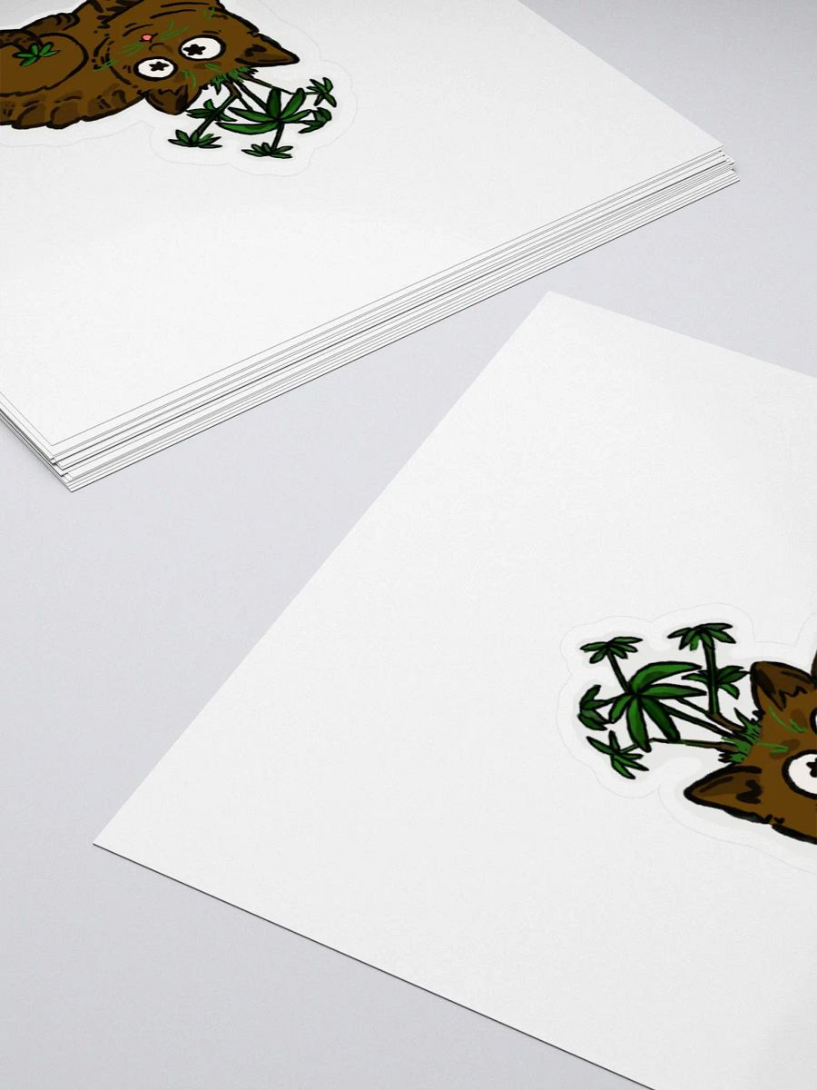 Umbrella Tree Cat Sticker product image (12)