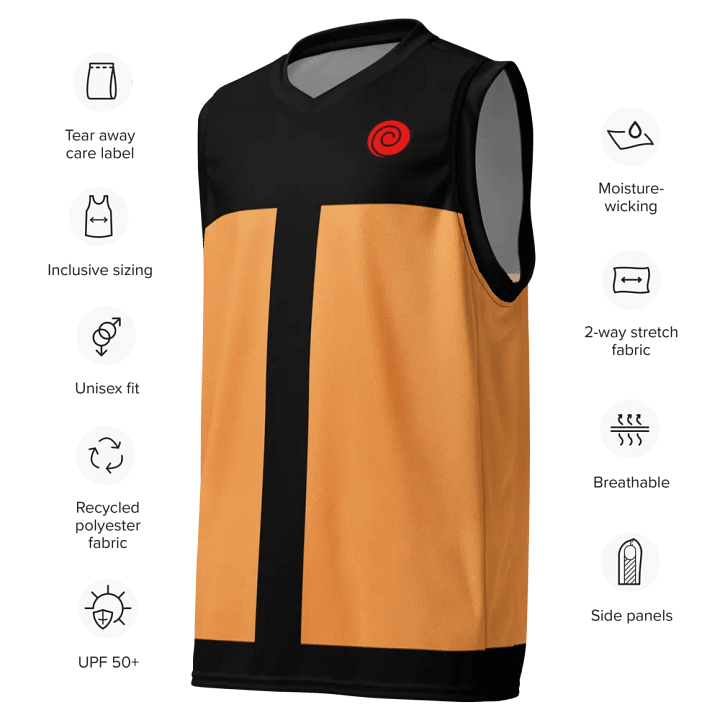 Uzamaki Basketball Jersey product image (2)