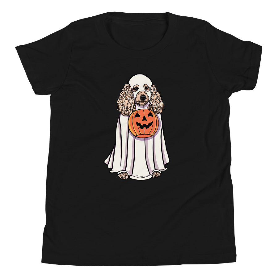 Halloween Standard Poodle(Beige) Youth T-Shirt product image (10)