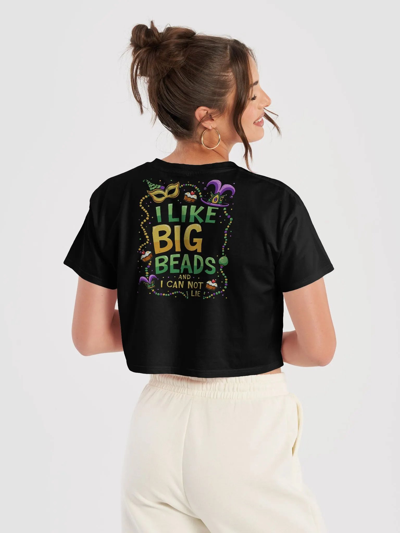 I Like Big Beads and I Cannot Lie Crop Top product image (5)