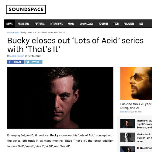 Thank youuuuuu for featuring my Lots of Acid series on your website, Soundspace!!
AAAAAAAAAAAAAA
Link to the article in the c...