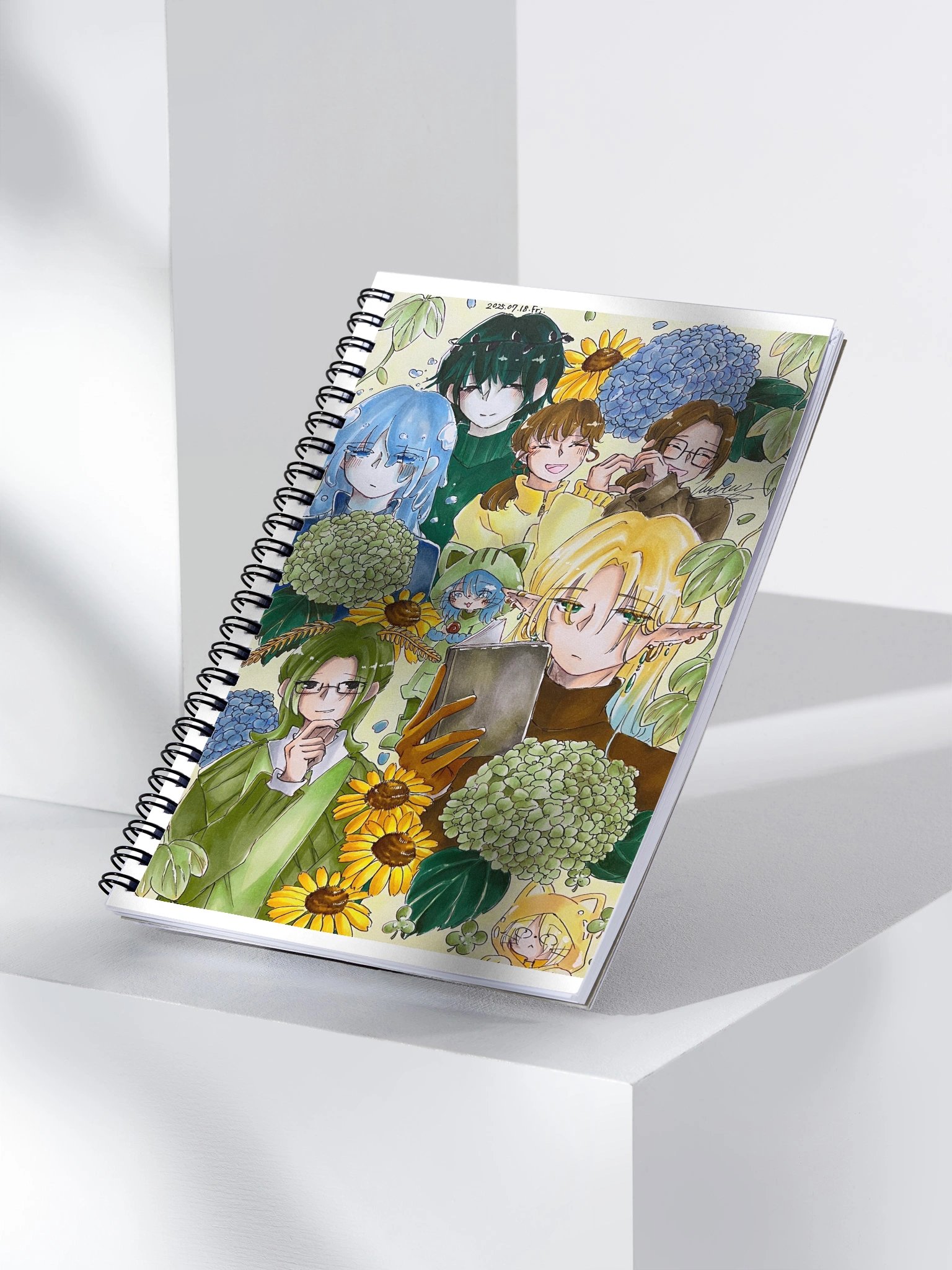Green, Yellow, and Blue Notebook product image (4)