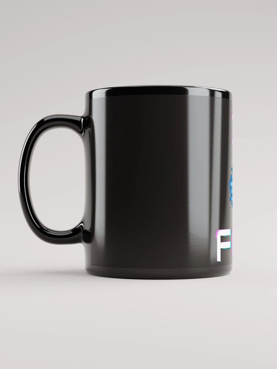 Pixelated Sphere Black Glossy Mug product image (11)