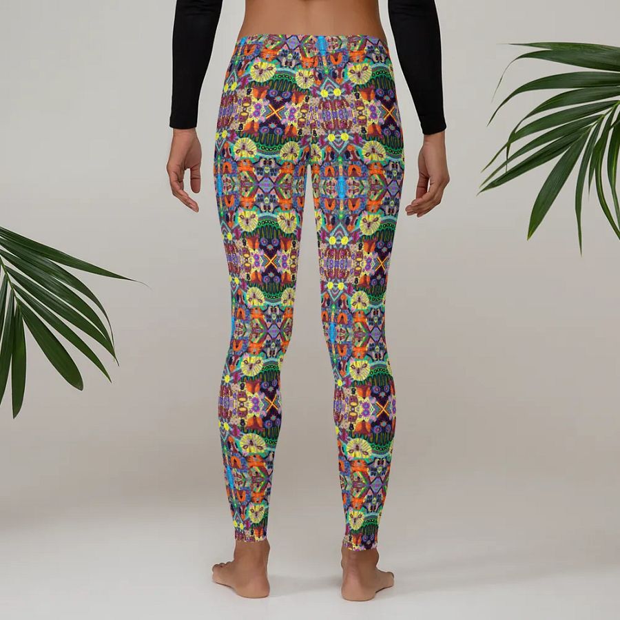 Abstract Doodle Art Animals Ladies Leggings product image (5)