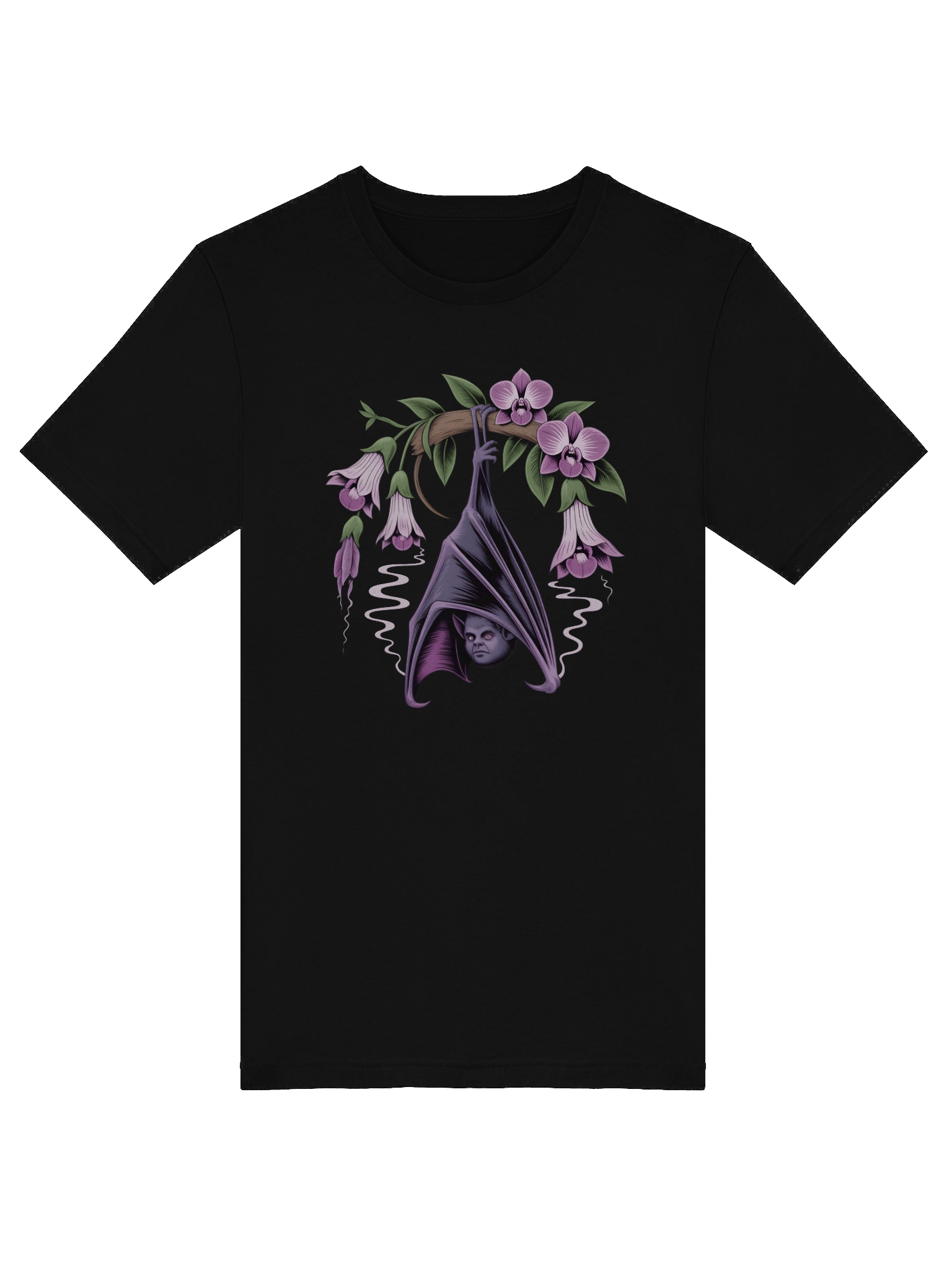 Orchid Bat Stylized Graphic T-Shirt product image (5)