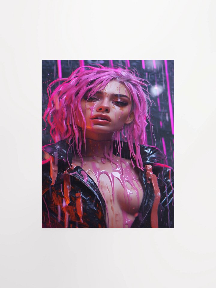Pink Drip Unframed Wall Art Paper Canvas product image (3)