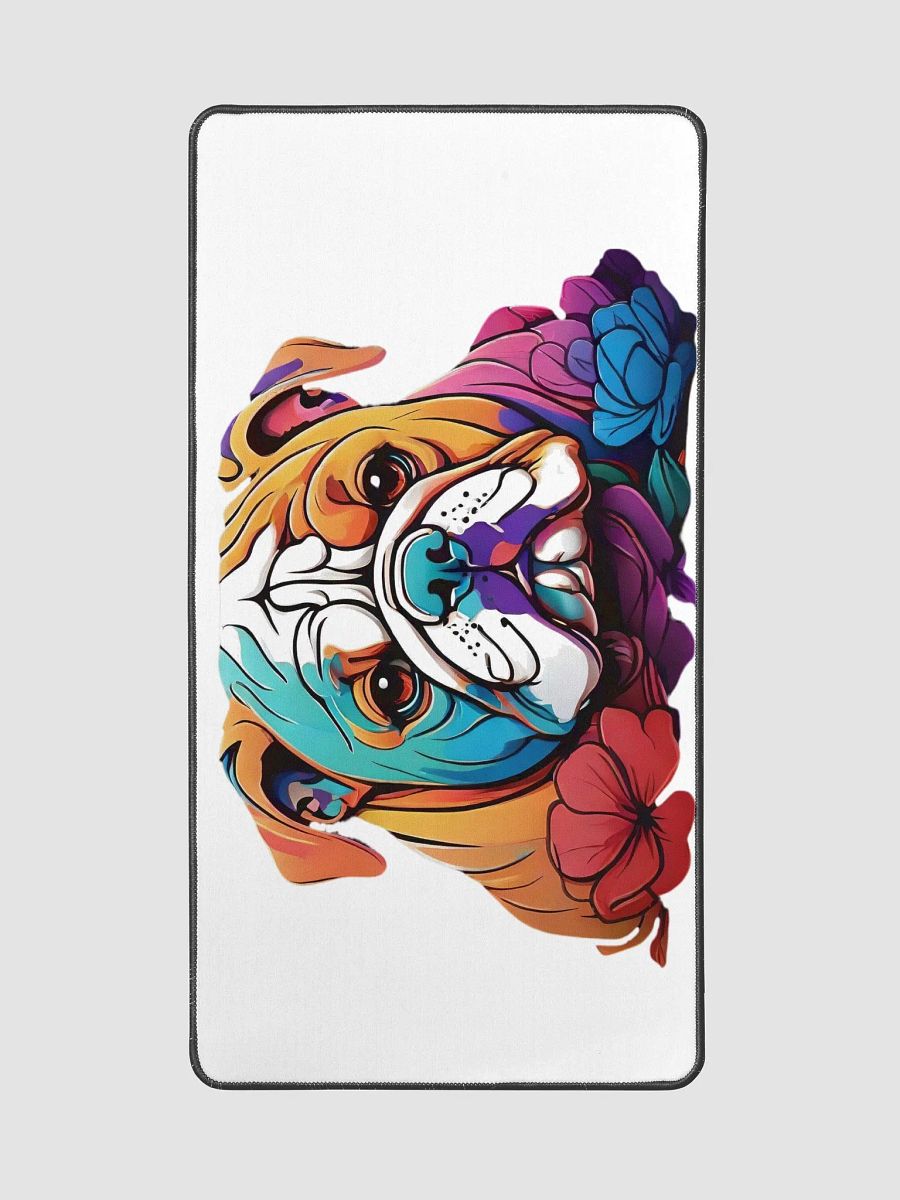 Bulldog Blooms Desk Mat product image (2)