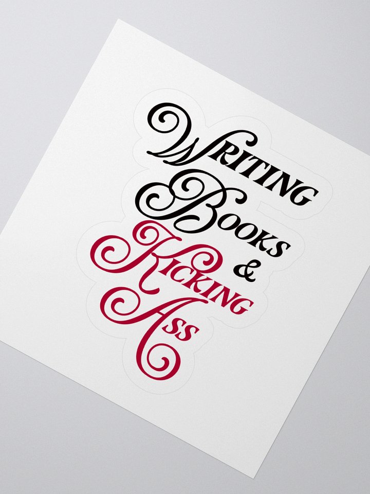 Writing Books Kiss Cut Sticker product image (6)