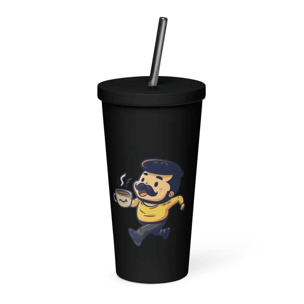 Coffee Break! Insulated Tumbler with a Straw v1 product image (7)