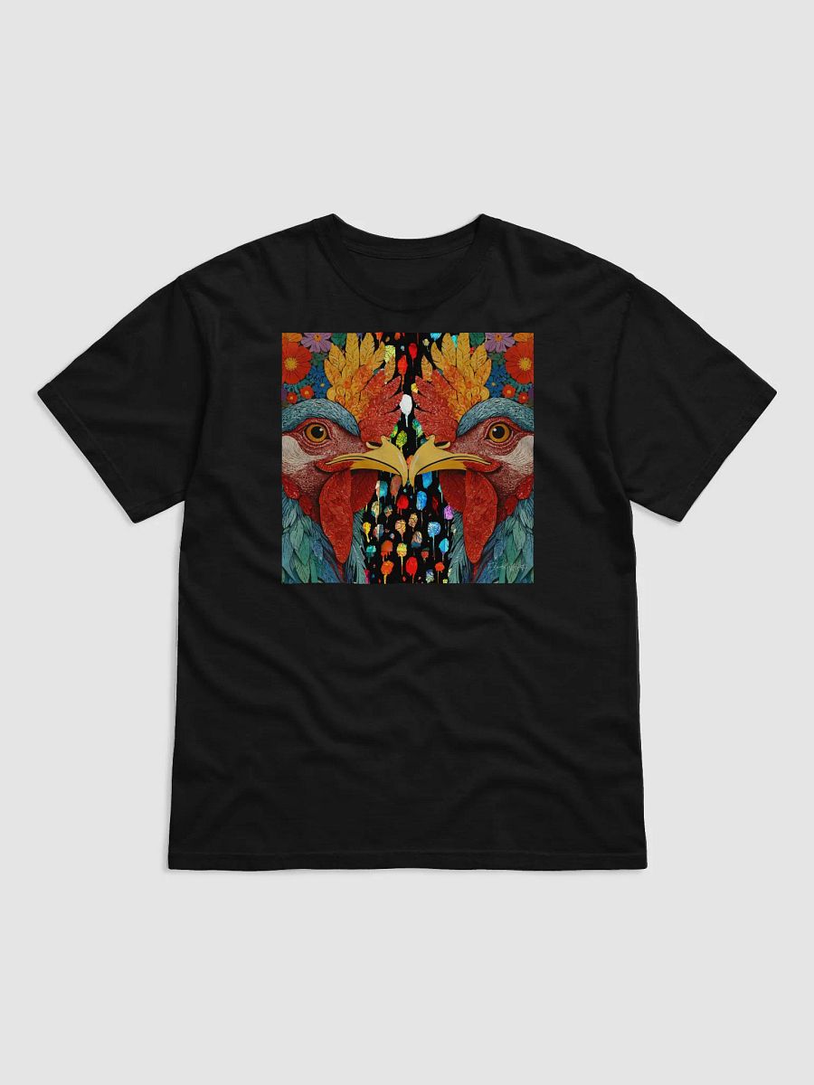 Symmetrical Rooster Showdown T-Shirt product image (37)