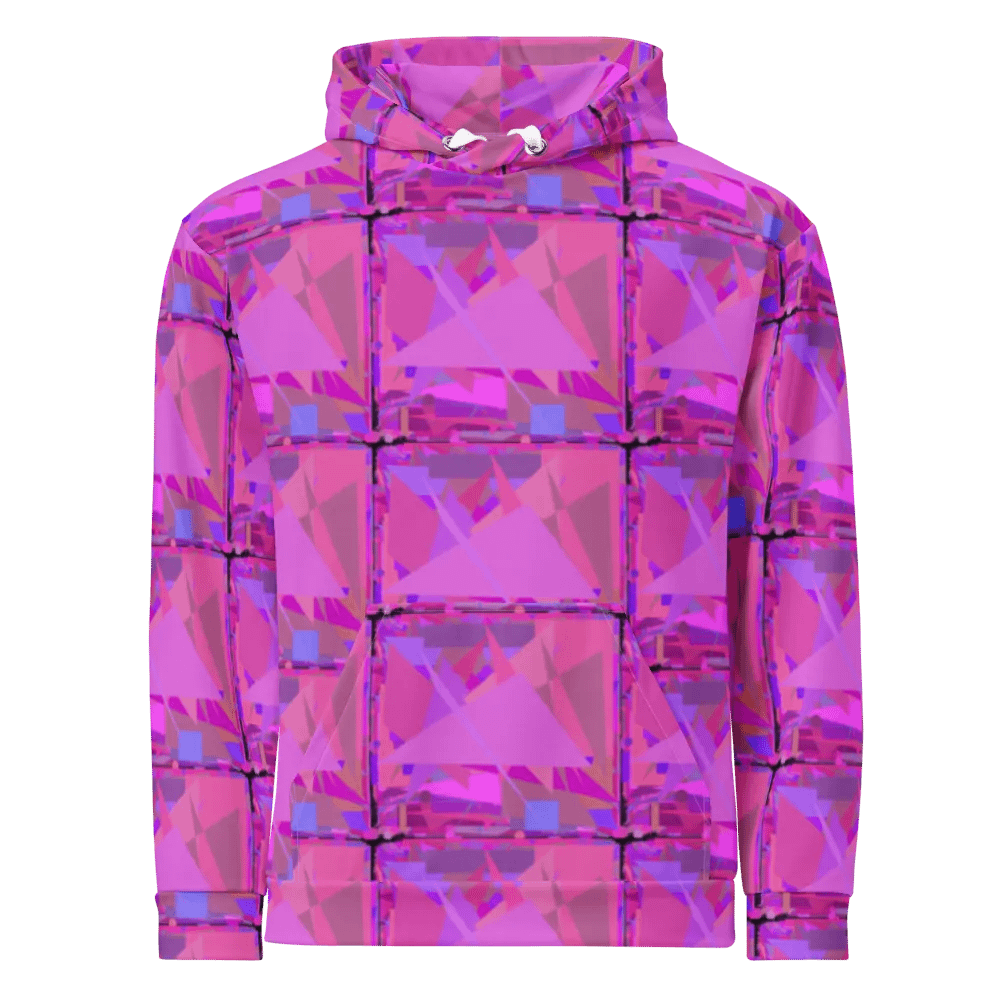 Anti AI Urban Camouflage Hoodie - Pink (Unisex) product image (4)
