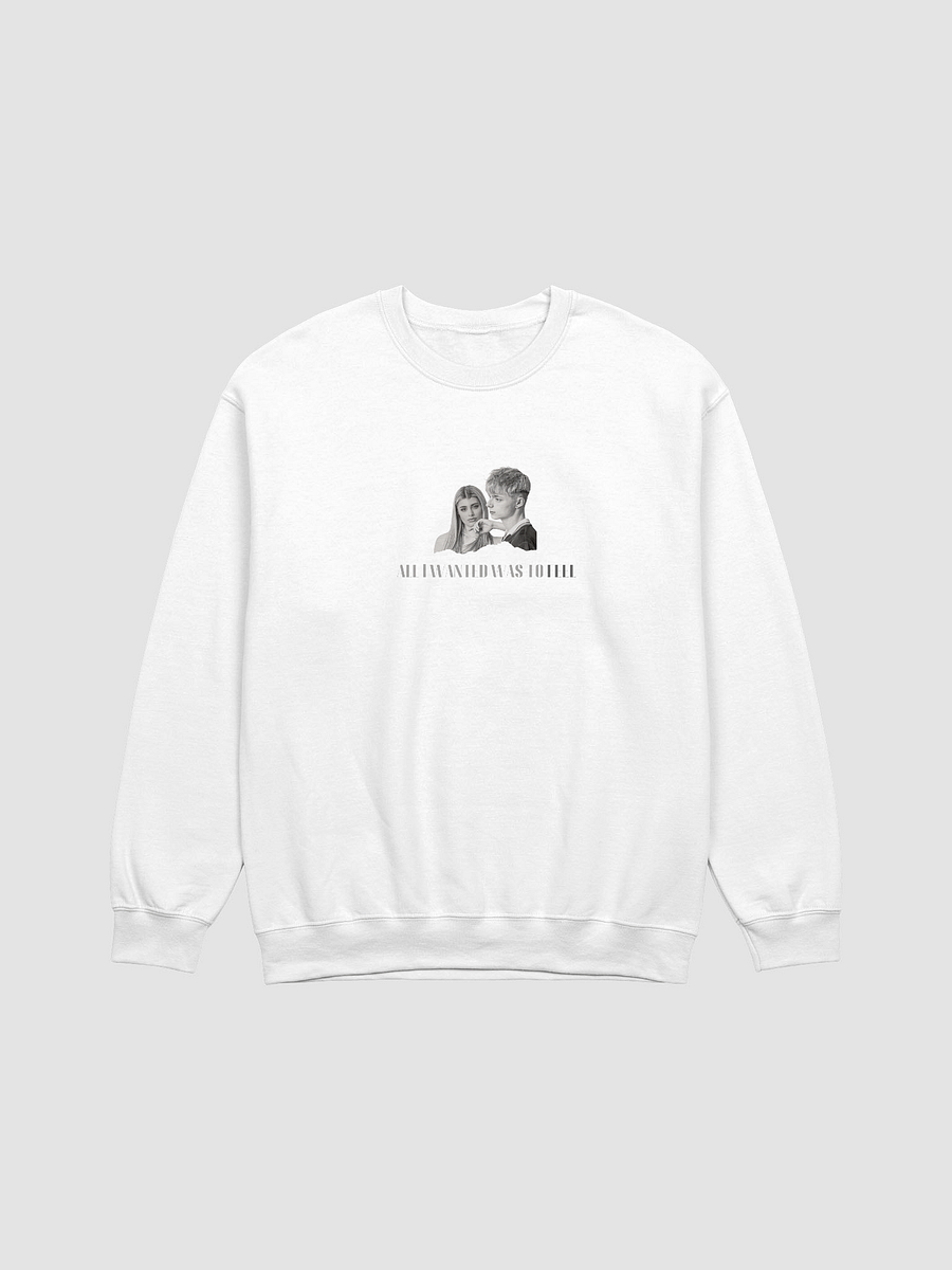 'ALL I WANTED WAS TO FEEL' Sweater (White) product image (1)