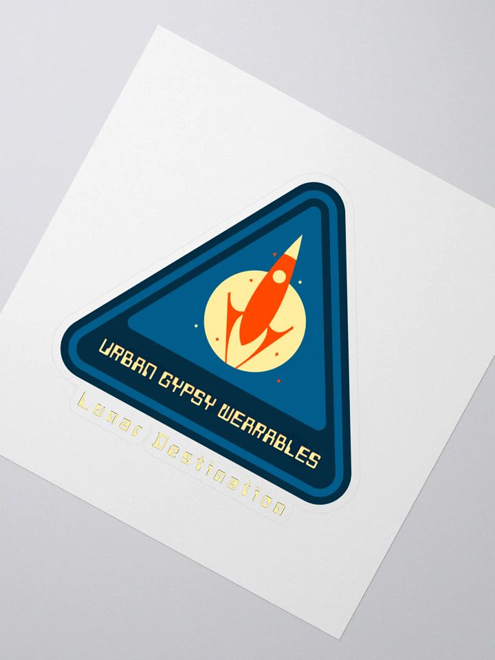 Lunar Destination Rocket Kiss Cut Stickers product image (2)