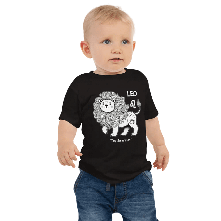 Leo Tiny Superstar Baby Tee product image (1)