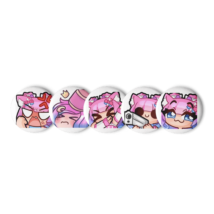 Furious Fox Pin Button Set product image (1)