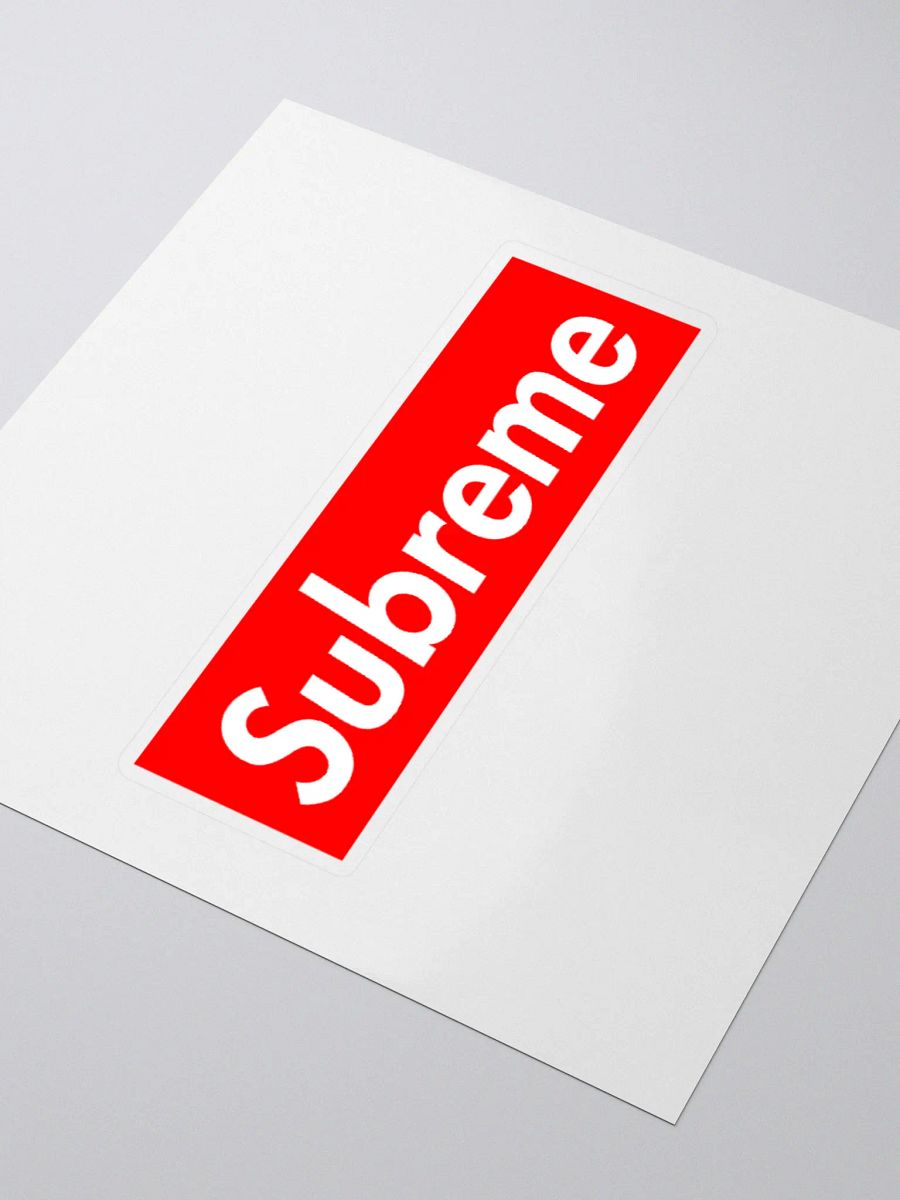 Red & White 'Subreme' Arab Sticker product image (3)