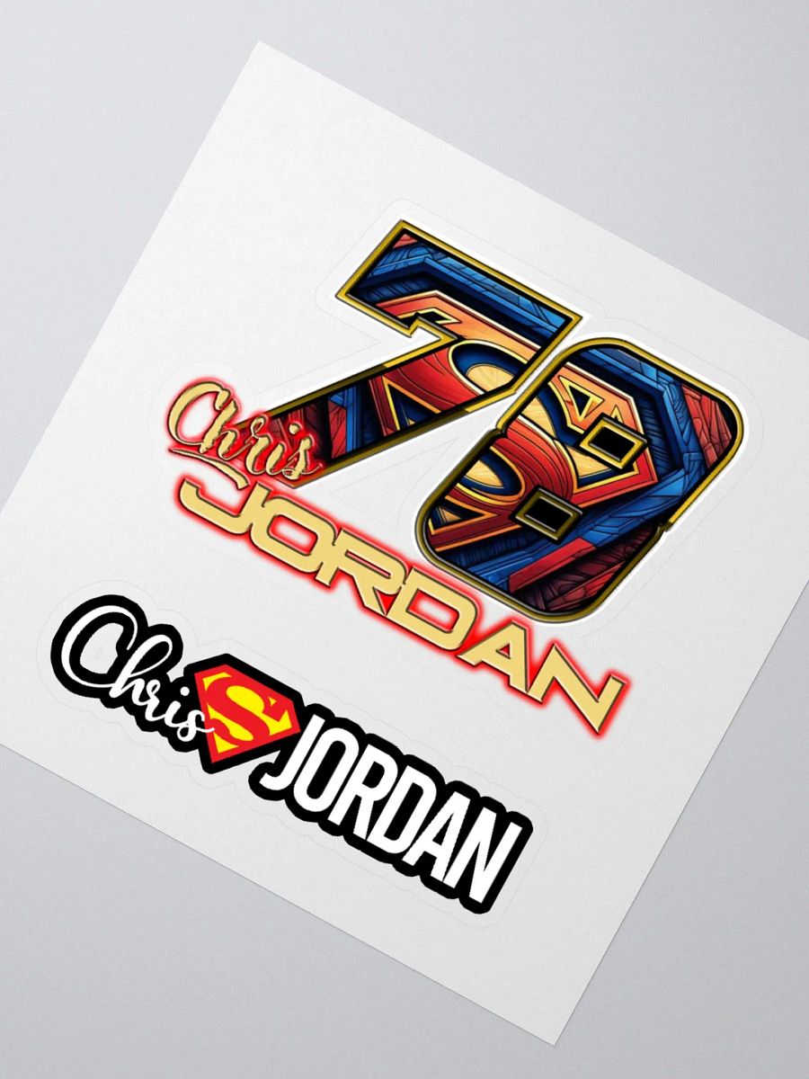 Chris Jordan #78 decals product image (4)
