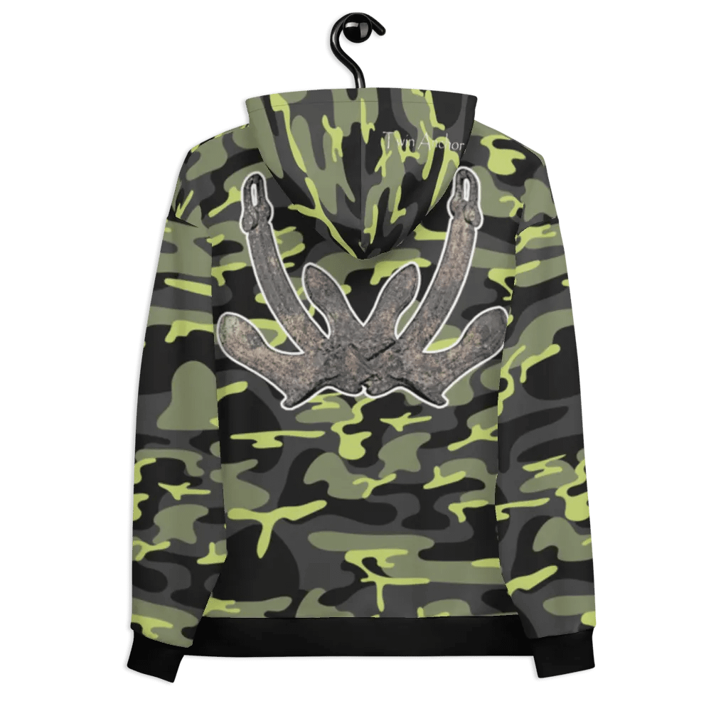 Green Camouflage Anchor Hoodie product image (7)