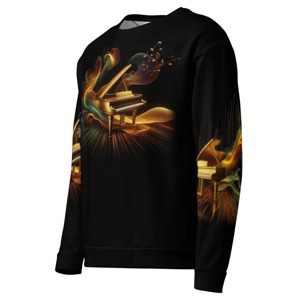 Golden Piano Musical Instrument - All-Over Unisex Sweatshirt #5 product image (4)