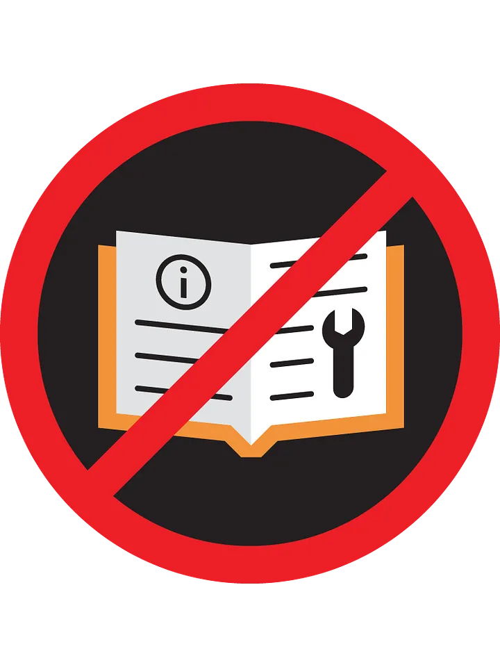 Didn't Read the Manual (de)Merit Badge product image (1)