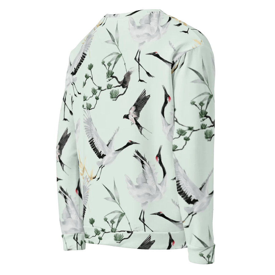 “Botanical Elegance” for your shirt design? The delicate floral and bird print in soft, muted colors gives it a sophisticated and nature-inspired vibe. product image (9)