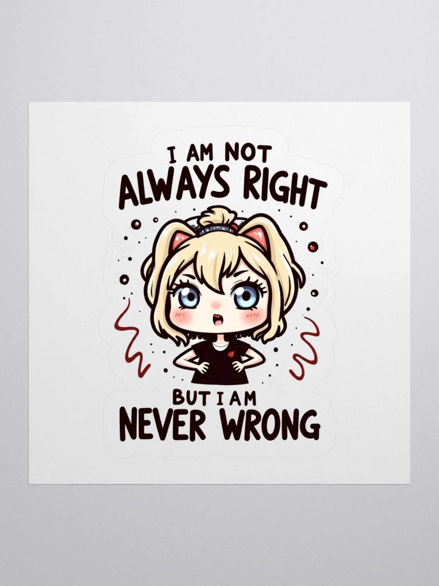 Never Wrong Kiss Cut Stickers product image (1)